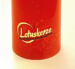 Achten Sie auf das Original Lotuskerzen-Logo Achten Sie auf das Original Lotuskerzen-Logo